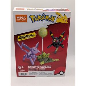 Mega Construx Pokemon Umbreon and Espeon Building Set 125 Pieces HGC21 New